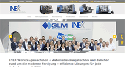 Desktop Screenshot of inex-werkzeugmaschinen.com