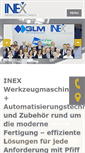 Mobile Screenshot of inex-werkzeugmaschinen.com